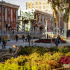 students on Liacouras Walk