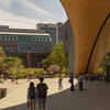 Exterior view of Charles Library on main campus